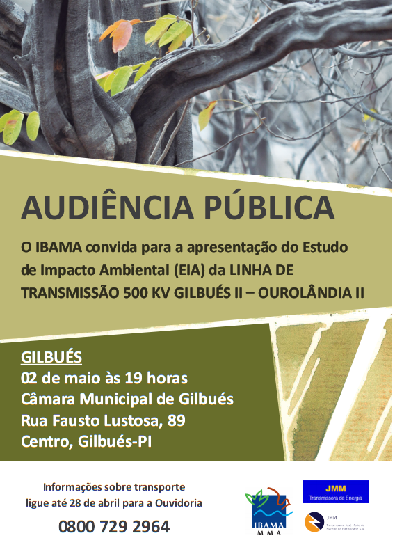 Gilbués sediará Audiência Pública da LT 500kv Gilbués II - Ourolândia II